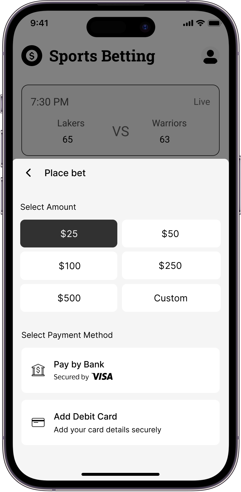 Sports betting app