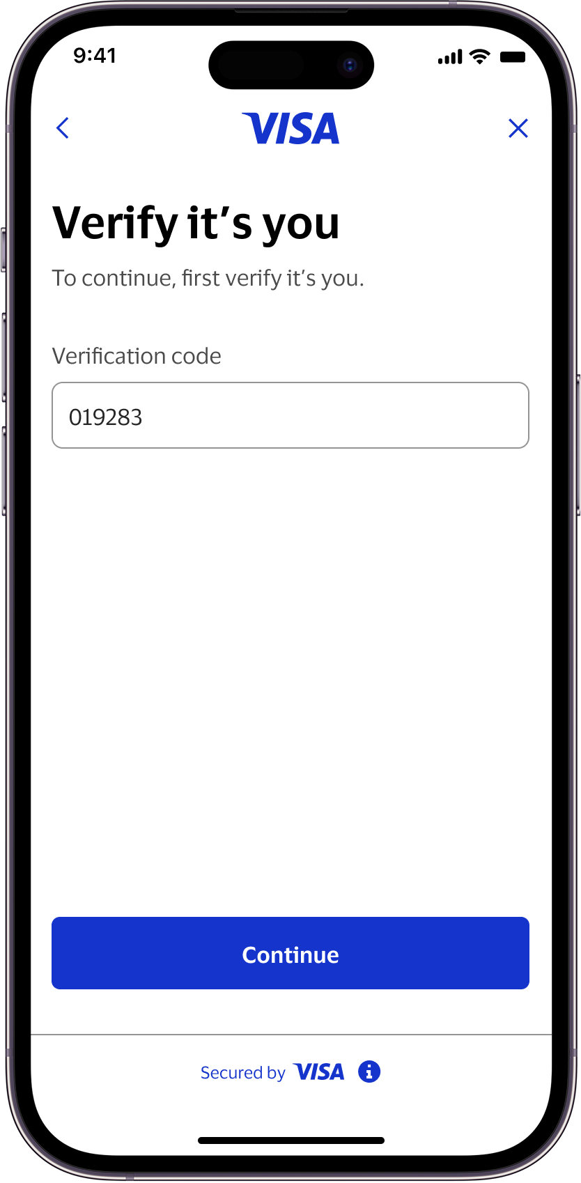 Verification code submission